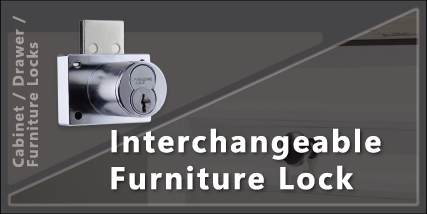 >Interchangeable Furniture Locks
