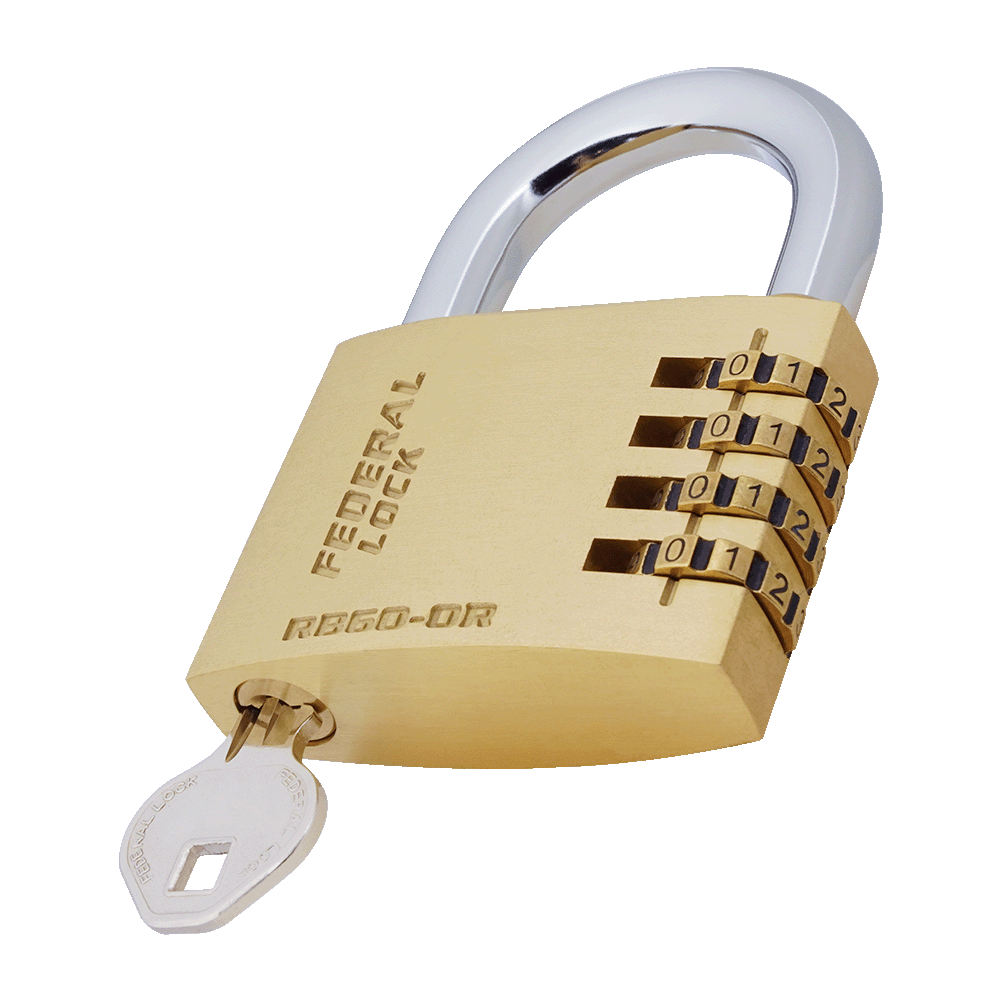 Brass Combination Lock 60mm