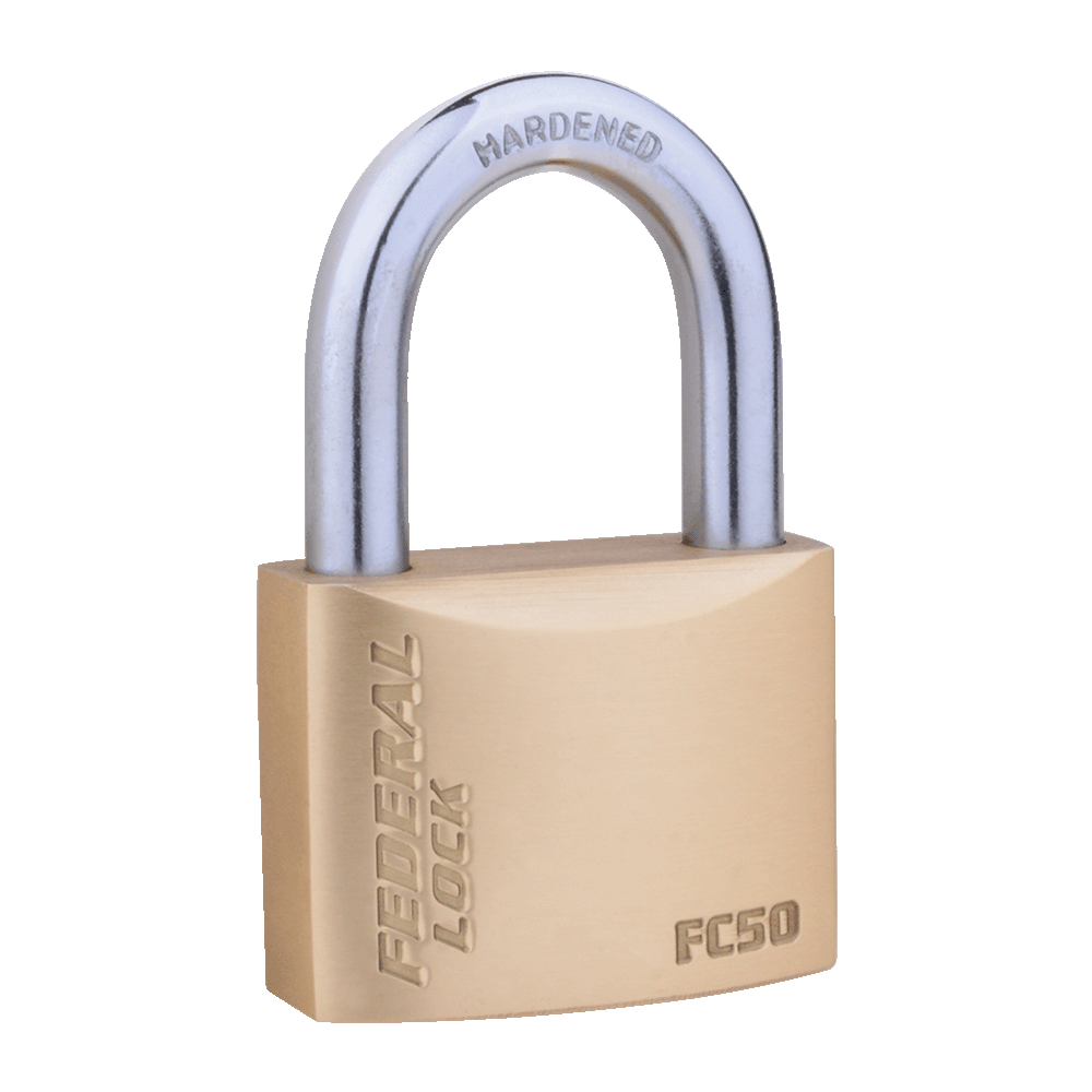 High Security Cross Key Solid Brass Padlock 50MM