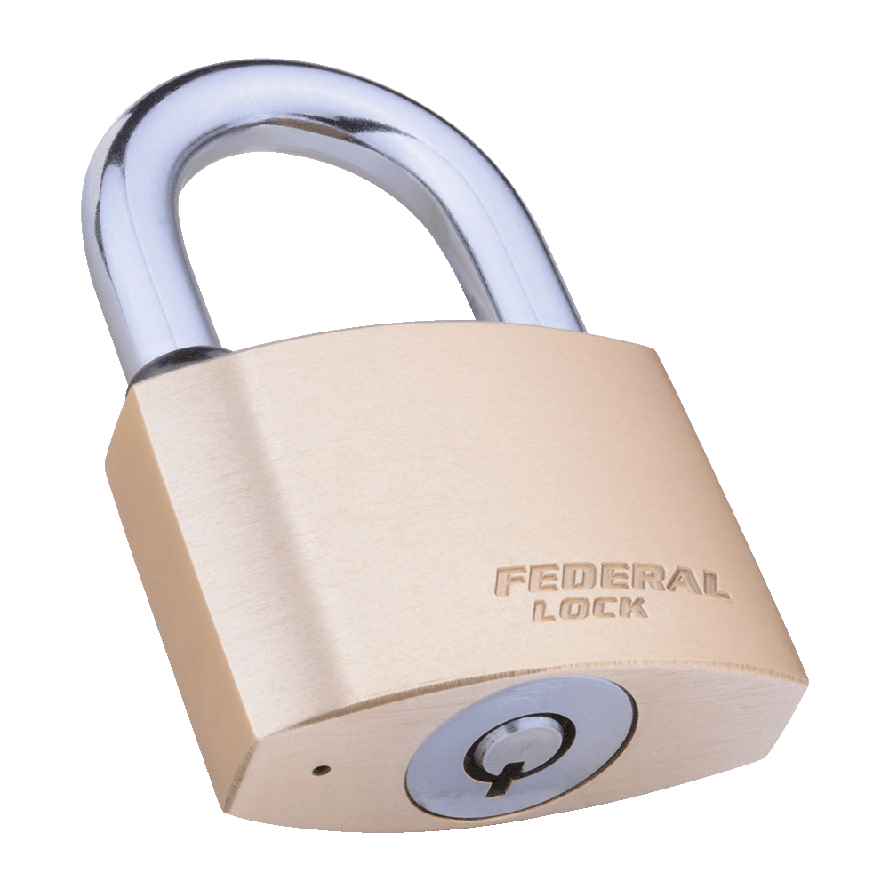 High Security Tubular Key Solid Brass Padlock 50MM