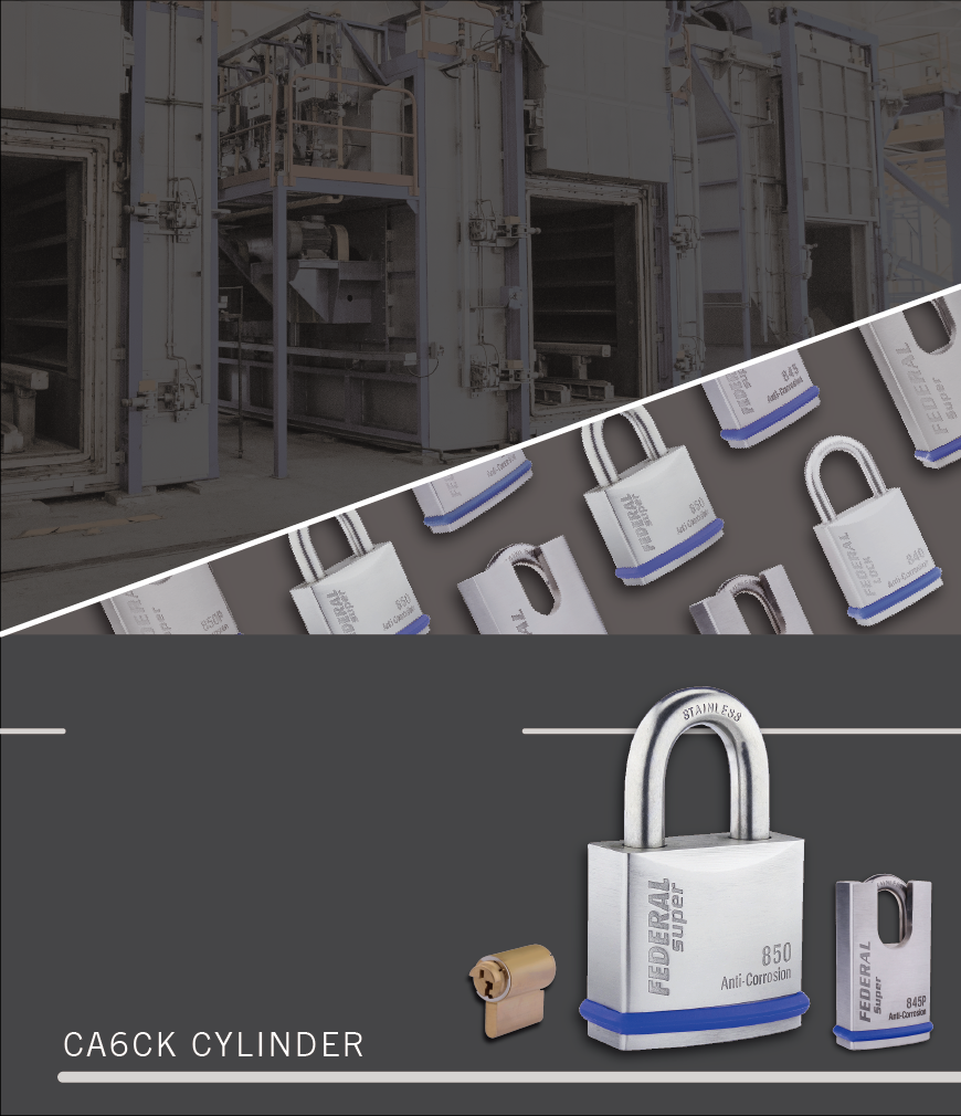 Stainless Steel Body With Blue Bumper & Stainless Steel Shackle Series