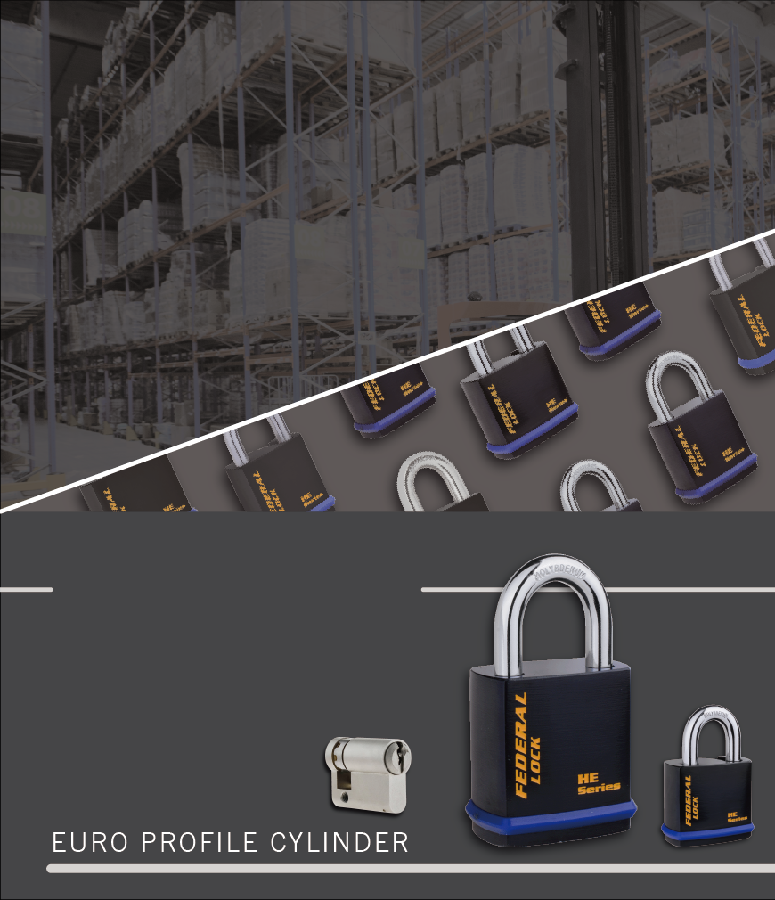 E-coated Hardened Steel Body With Blue Bumper & Molybdenum Shackle Series