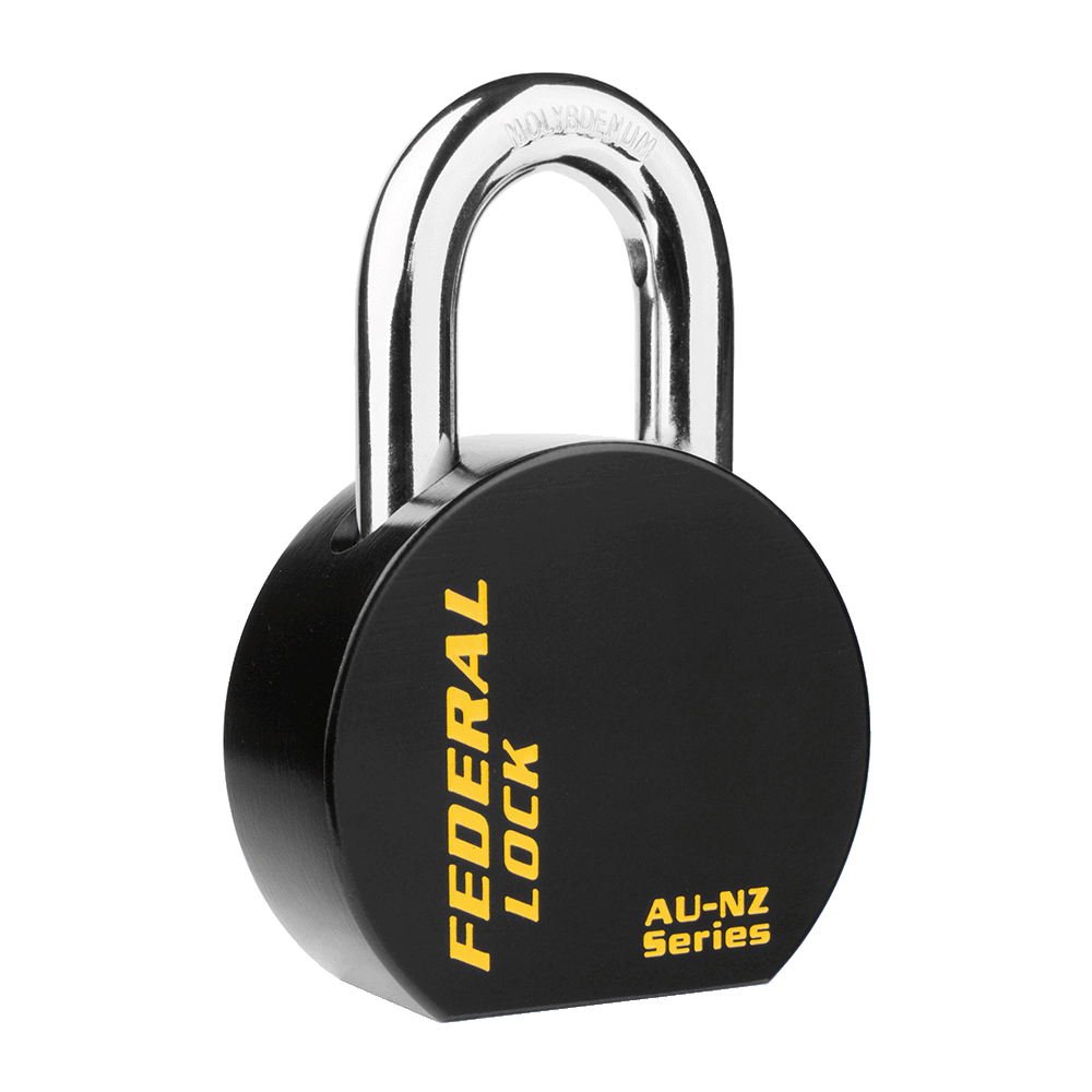 AUNZ Solid Steel Round Padlock 67.5MM