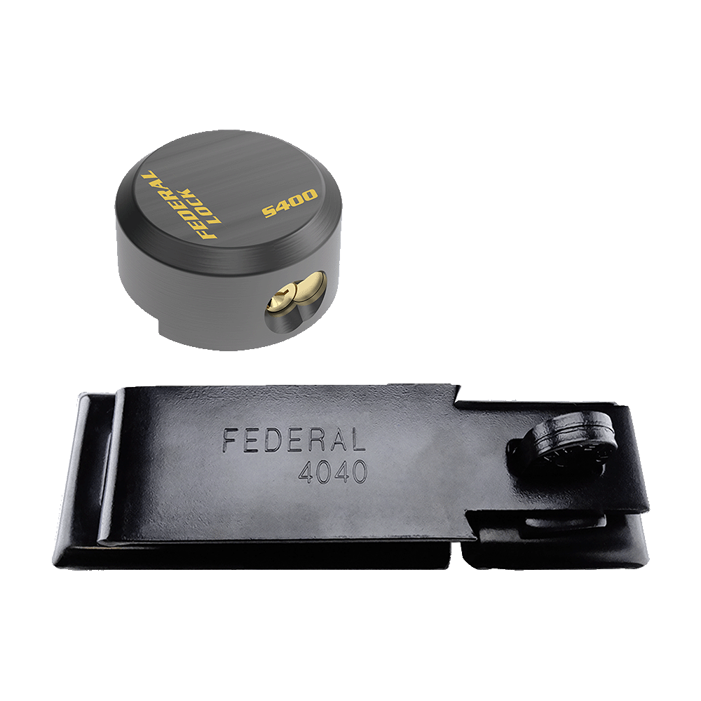 Federal Lock Hasp With Lock