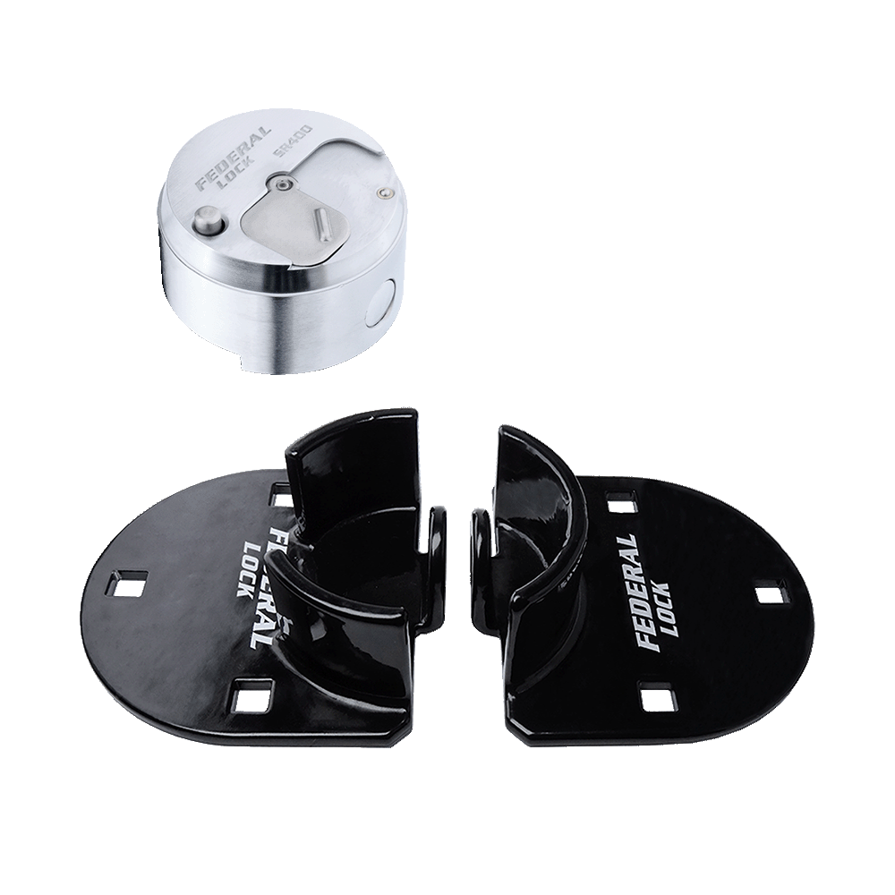 Federal Lock Hasp With Lock