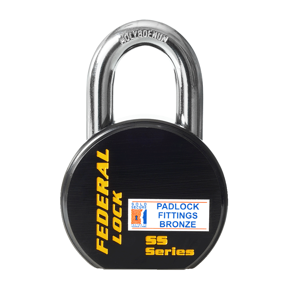 CA6CK Solid Steel Round Padlock 63.5MM