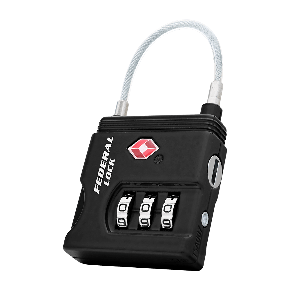 Cable Combination Luggage Padlock 37MM