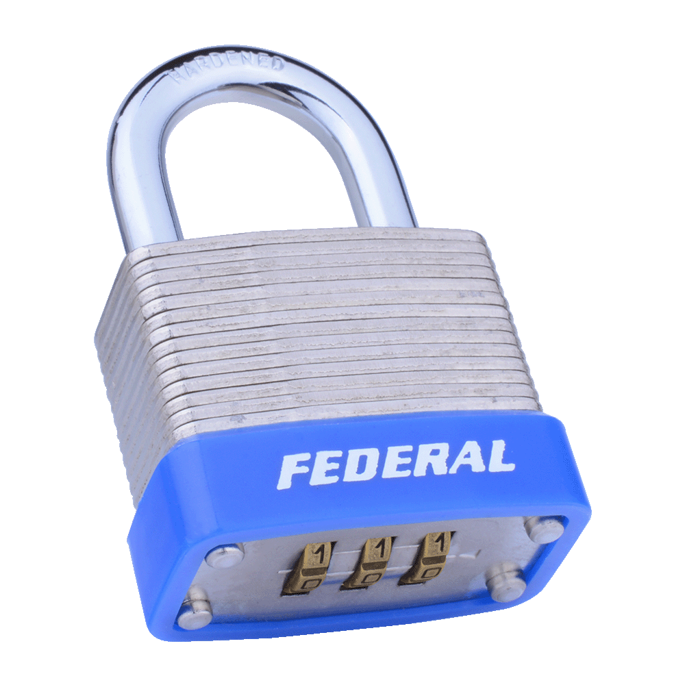 Federal Lock Security Laminated Combination Padlock 40MM RL40 Series