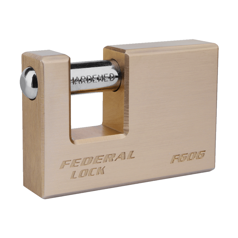 Rectangular Solid Brass Padlock 63MM