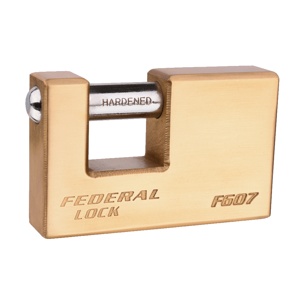 Rectangular Solid Brass Padlock 76MM