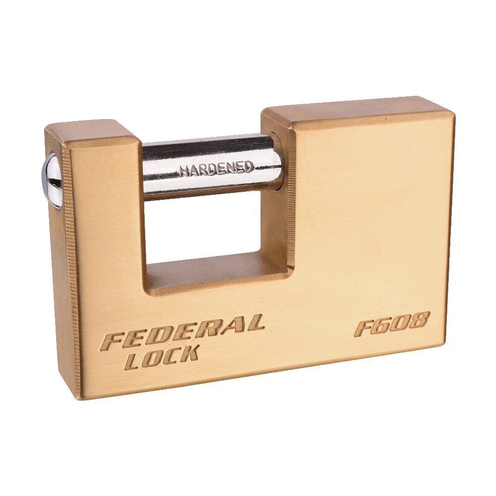 Rectangular Solid Brass Padlock 85MM