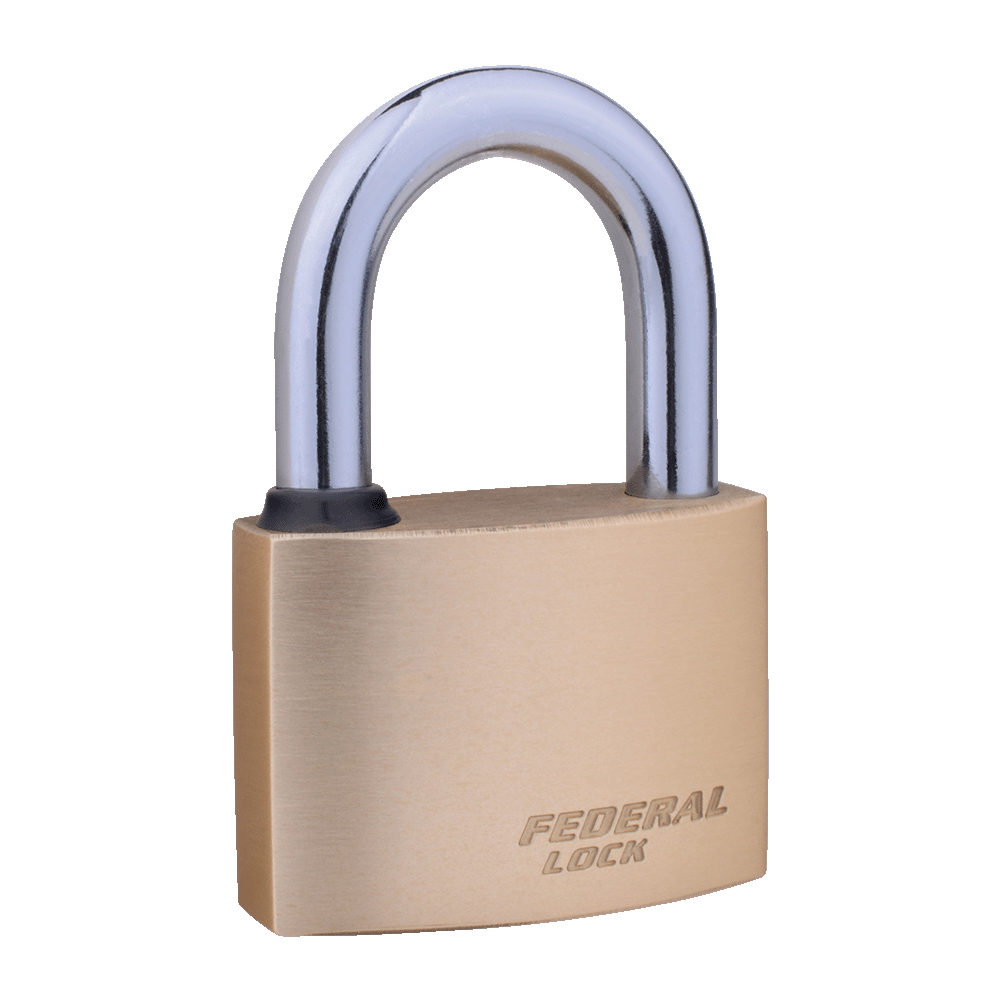 Federal Lock High Security Tubular Key Solid Brass Padlock 50MM FT50R