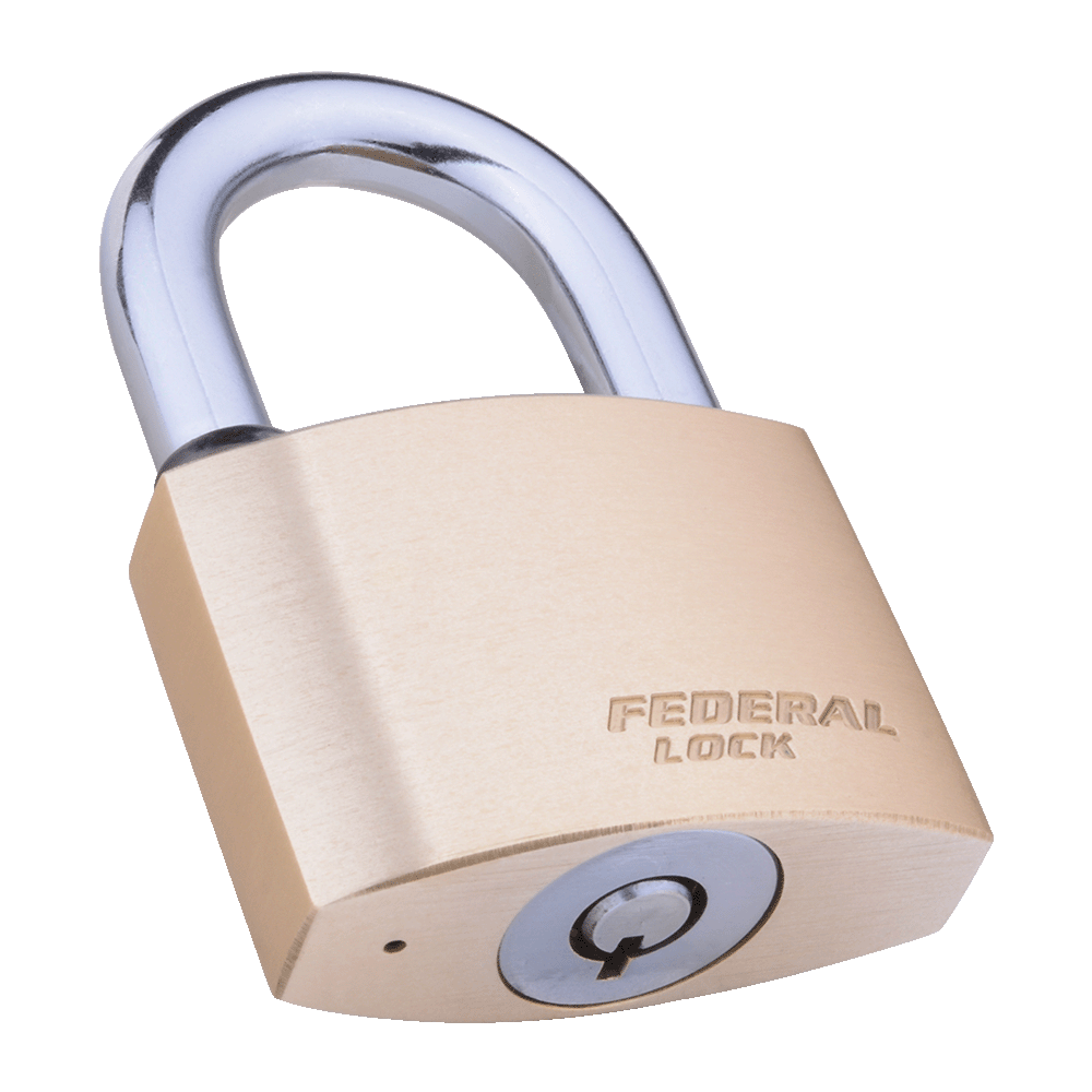 Federal Lock High Security Tubular Key Solid Brass Padlock 70MM FT70R