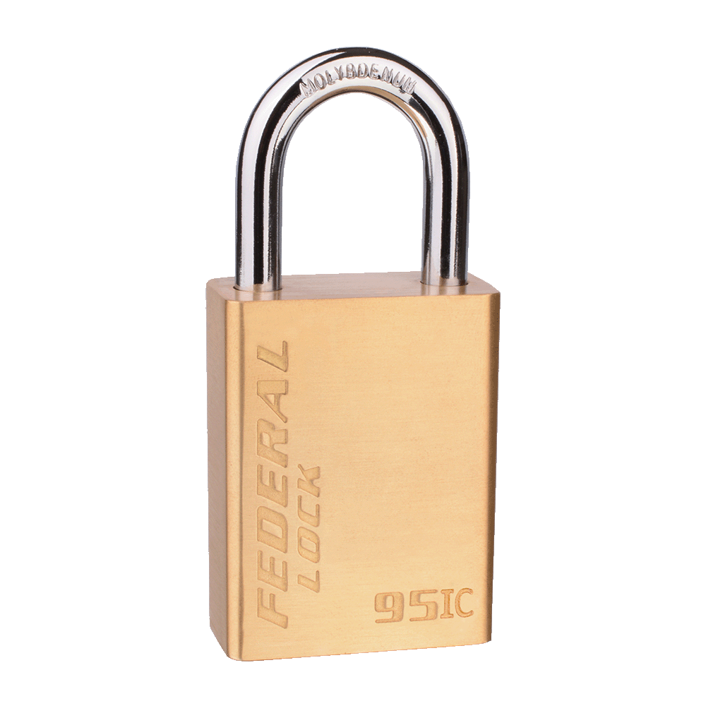 SFIC Solid Brass Square Padlock 38MM